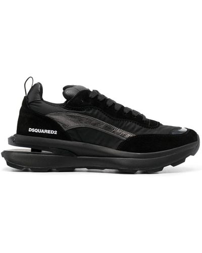 DSquared² Slash Panelled Low-top Sneakers - Black