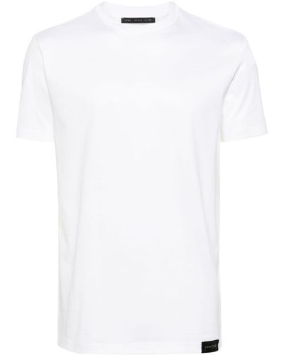Low Brand T-Shirt mit Logo-Schild - Weiß
