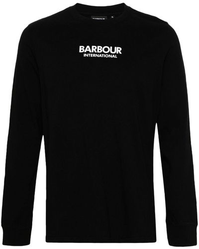 Barbour Haxby Logo-stamp T-shirt - Black