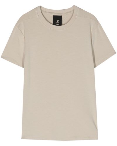 Thom Krom Panelled Fine-knit T-shirt - Natural