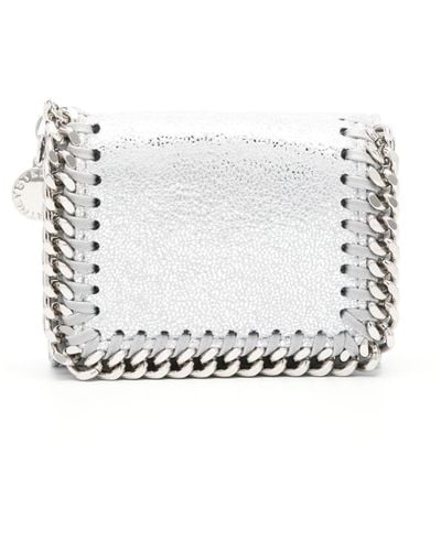 Stella McCartney Small Falabella chain-trim wallet - Bianco