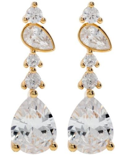 Anissa Kermiche Fandangle Embellished Earrings - White