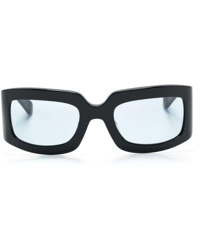 Kaleos Eyehunters Connor Wraparound-frame Sunglasses - Black