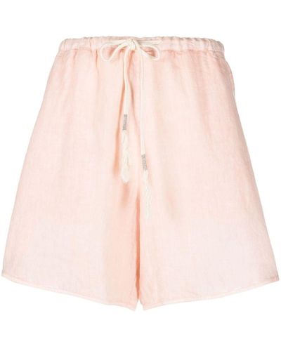 Fabiana Filippi Drawstring Linen Shorts - Pink