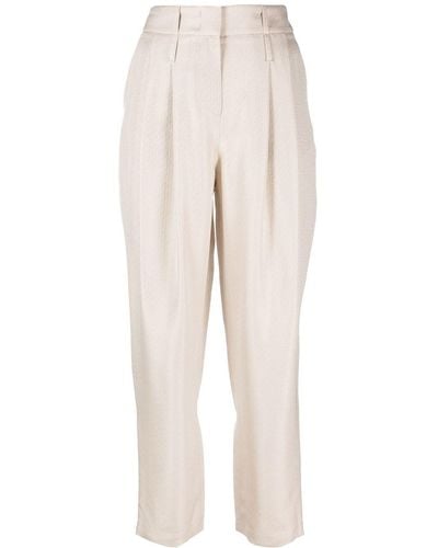 Giorgio Armani High-waisted Tailored Pants - Natural