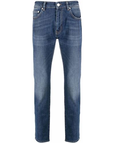 PT Torino Halbhohe Slim-Fit-Jeans - Blau
