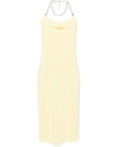 Bottega Veneta Chain Draped Midi Dress - White