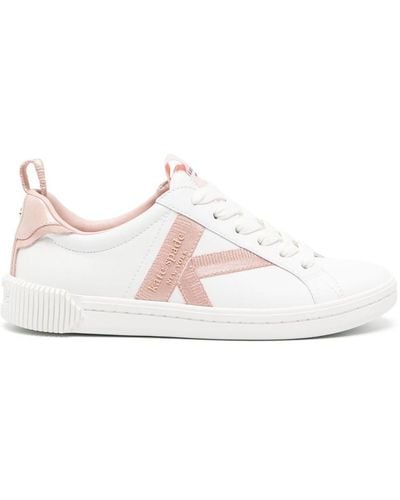 Kate Spade Colour-block Leather Trainers - White