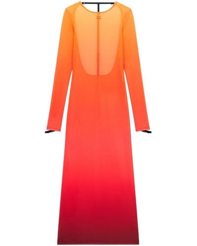 Courreges Sunset グラデーション ドレス - レッド