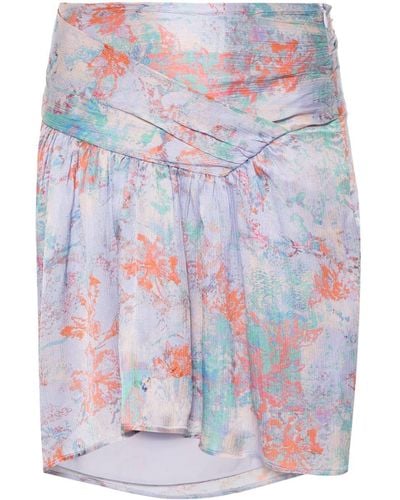 IRO Theoline silk mini skirt - Morado