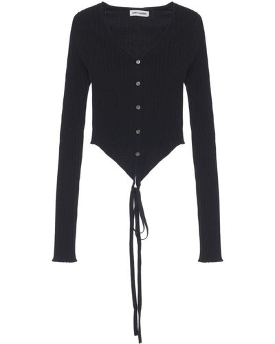 Low Classic Long-sleeve Knitted Top - Black