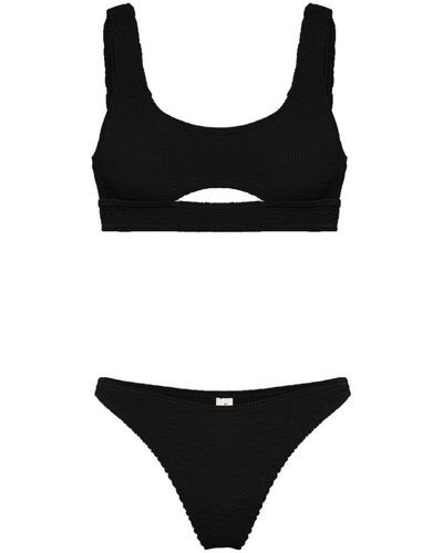 Bondeye Sasha Sinner Shirred Bikini - Black