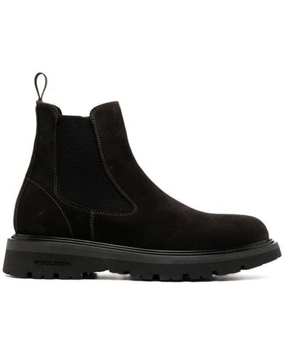 Woolrich Suede-leather Ankle Boots - Black