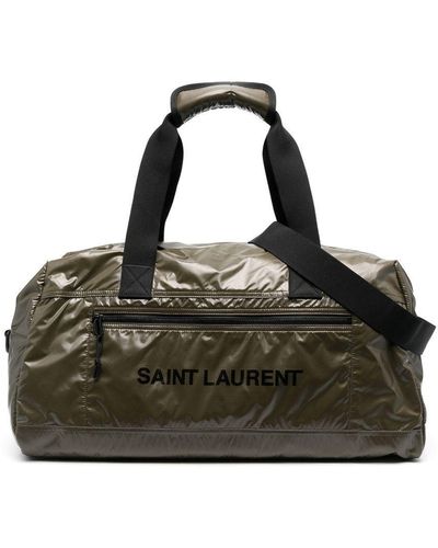 Saint Laurent Duffeltas Met Logoprint - Zwart