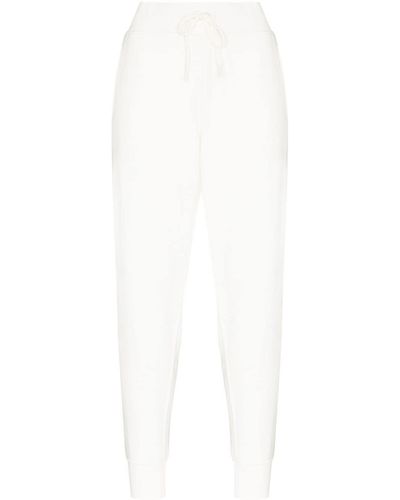 Polo Ralph Lauren Pantalon de jogging en coton à bandes ajourées - Blanc