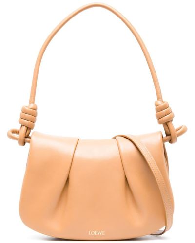 Loewe Paseo Leren Crossbodytas - Naturel