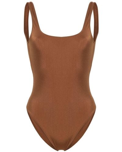 Lido Due Stretch-design Swimsuit - Brown