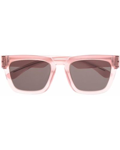 Mykita X Maison Margiela Square-frame Sunglasses - Pink
