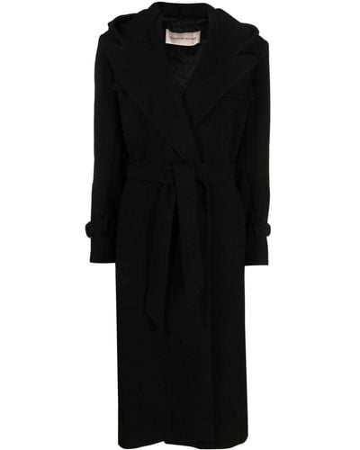 Alexandre Vauthier Coats > belted coats - Noir