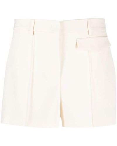 Blanca Vita Pressed-crease Short Shorts - White