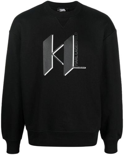 Karl Lagerfeld ロゴ スウェットシャツ - ブラック