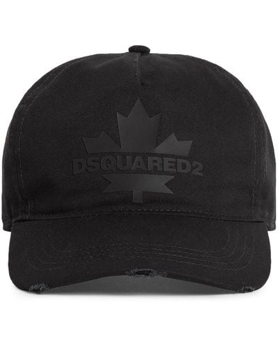 DSquared² Maple Leaf-appliqué Baseball Cap - Black