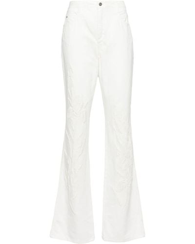 Ermanno Scervino High-rise Flared Jeans - White