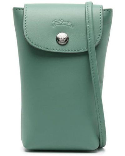 Longchamp Le Pliage Xtra Leather Phone Case - Green