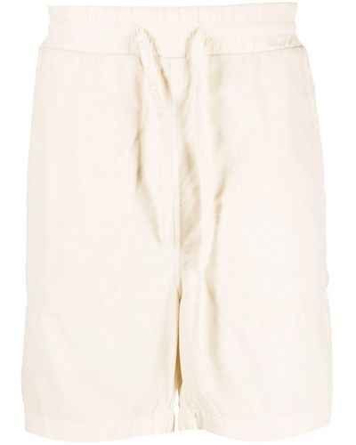 President's Fine-ribbed Track Shorts - Natural