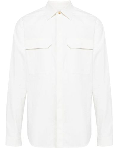 Rick Owens Langärmeliges Hemd - Weiß