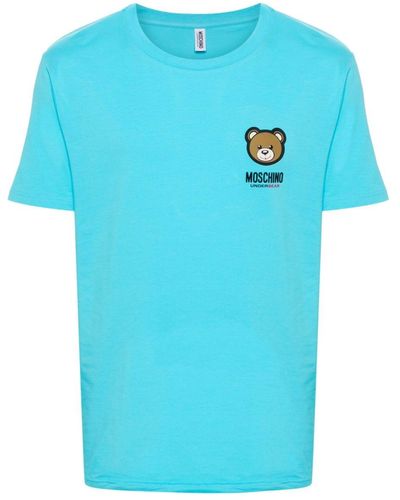 Moschino Camiseta Teddy Bear - Azul