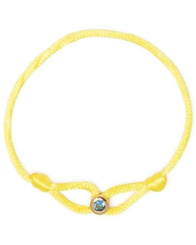 Eshvi September Birthstone Silk Bracelet - Yellow