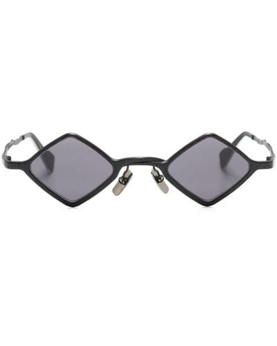 Kuboraum Mask Z14 Geometric-frame Sunglasses - Metallic