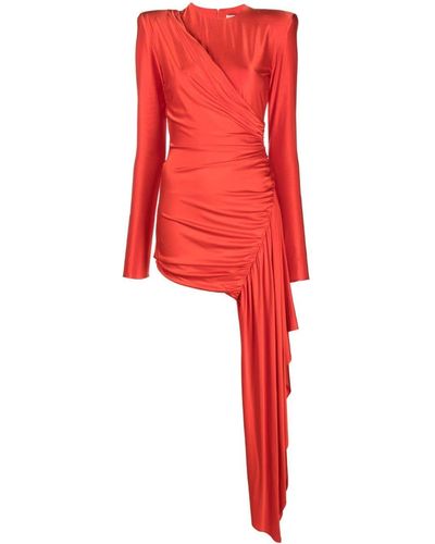 Alexandre Vauthier Gedrapeerde Mini-jurk - Rood