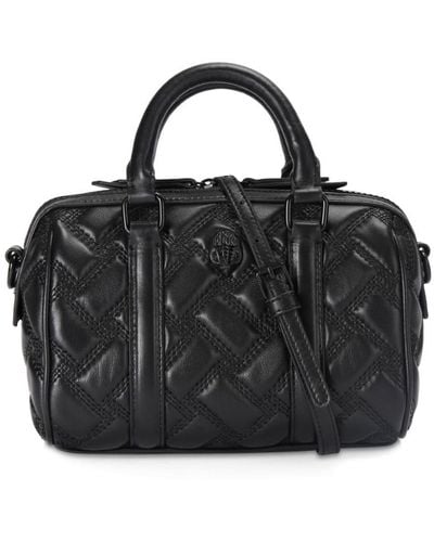 Kurt Geiger Small Kensington Boston Leather Handbag - Black
