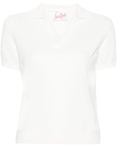 Mc2 Saint Barth Evonne Cotton Polo Shirt - White