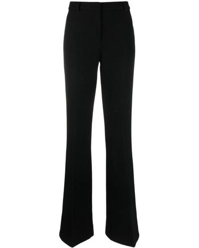 Etro Flared Wool-blend Trousers - Black