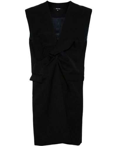 BOTTER Twist-detailed Virgin Wool Vest - Black