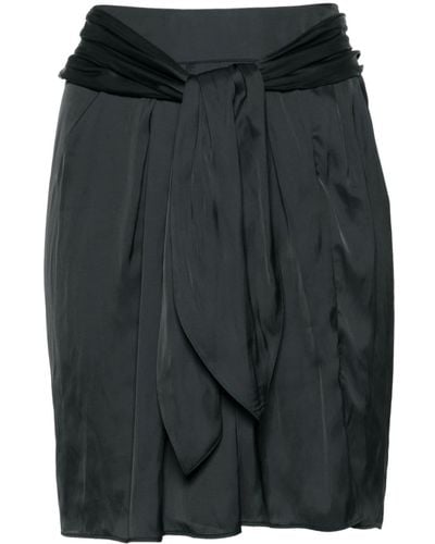 Zadig & Voltaire Joji Satin Mini Skirt - Black