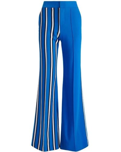 Alice + Olivia Dylan High-rise Palazzo Trousers - Blue