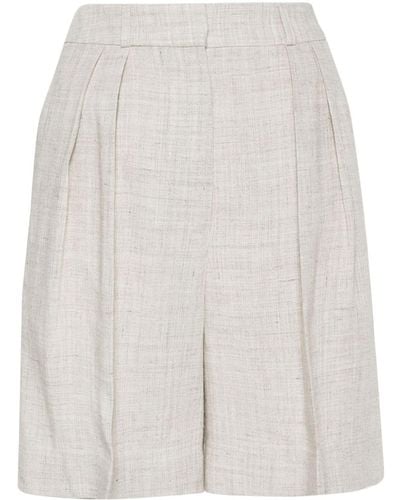 Rohe Pleat-detail Tailored Shorts - ホワイト
