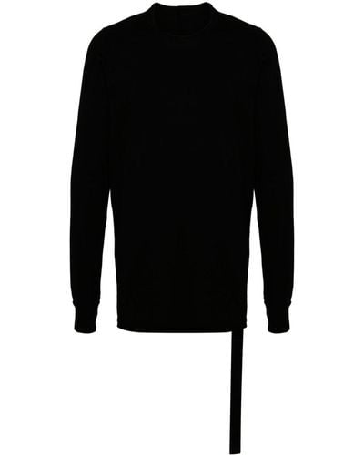 Rick Owens Level Ls Organic Cotton T-shirt - Black