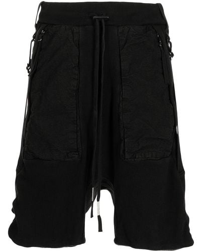 Boris Bidjan Saberi Drop-crotch Cargo Shorts - Black