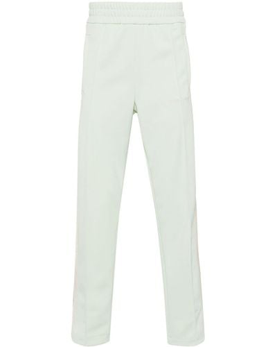 Palm Angels Pantalones de chándal con monograma bordado - Blanco