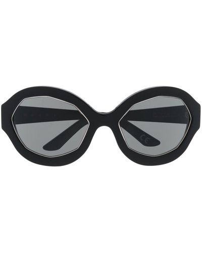 Retrosuperfuture Metallic-trim detail sunglasses - Nero