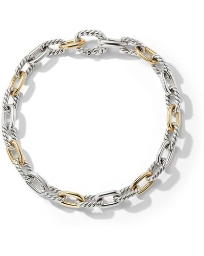 David Yurman Madison チェーン ブレスレット 18kイエローゴールド&シルバー - メタリック