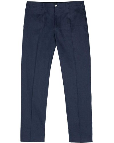 Corneliani Mid-rise tailored trousers - Bleu