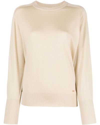 Sonia Rykiel Pullover mit Logo-Schild - Natur