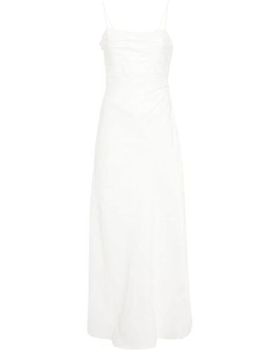 Aje. Clarice Draped Maxi Dress - White