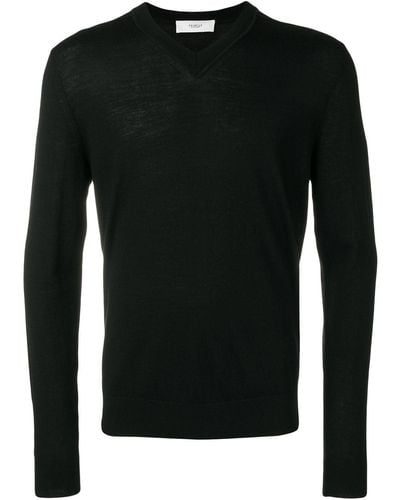 Pringle of Scotland V-neck Merino Wool Sweater - Black